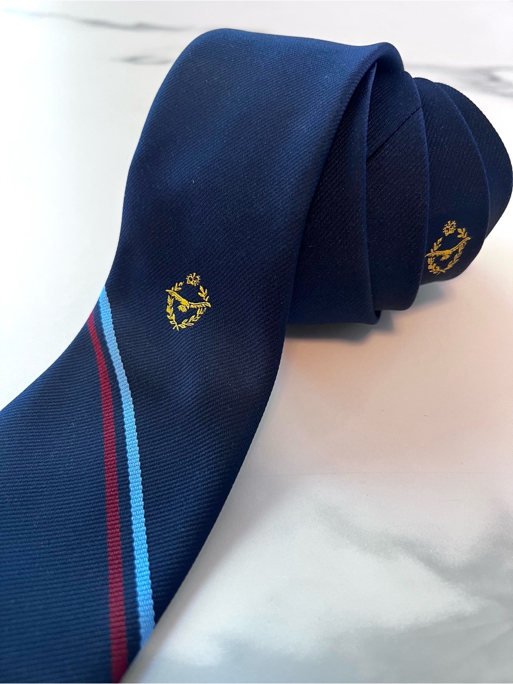 Vintage 1970s Military Regimental Tie TM Lewin Jermyn Street London